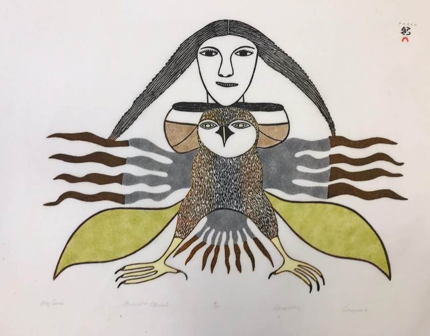 Grey Owl by Kenojuak Ashevak