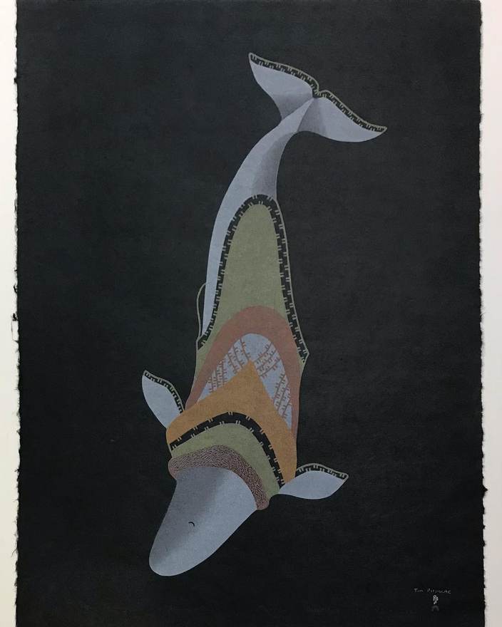 Whale Sounding by Tim Pitsiulak
